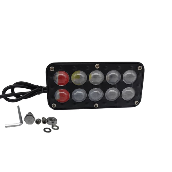 Offroad sis lambası kırmızı-mavi-beyaz -sarı çakarlı ( beyaz sarı çakarlı) /  LASS381 ürün görseli 1