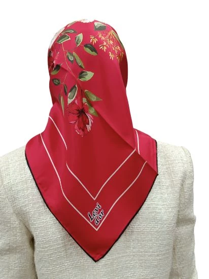 LEVİDOR İ-3806 TWİLL İPEK EŞARP - Resim 6