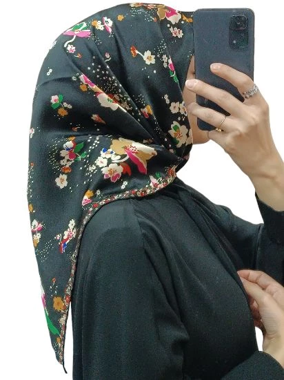 AKER İPEK KREP SATEN EŞARP 8863701 - Resim 2