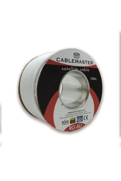100 Mt 64 Tel Rg6 U4 Bakır Alışımlı Medıum Plus Cm-103 Tr Makaralı Kablo ürün görseli 1