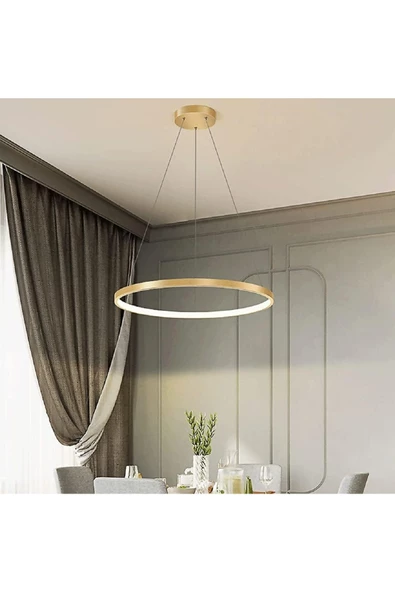 Gold / Coda / 60 cm / 3 Renk Işık / Sarkıt Avize / 3 Yıl Garanti ürün görseli 1