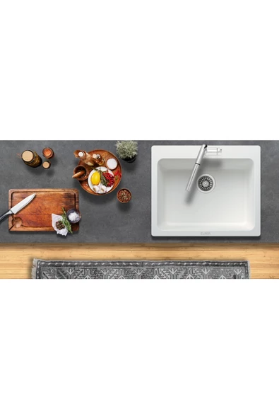 EVIER Granit Evye Maya Series White (Beyaz) ürün görseli 1