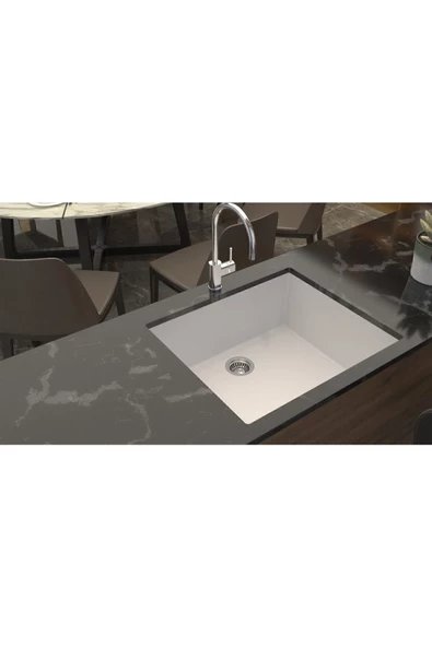 EVIER Granit Evye Sole Series White (Beyaz) ürün görseli 1