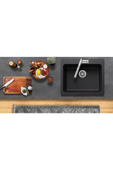 EVIER Granit Evye Maya Series Black (Siyah) ürün görseli 1