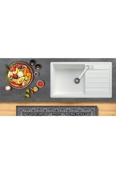 EVIER Granit Evye Myra Series White (Beyaz) - Resim 2