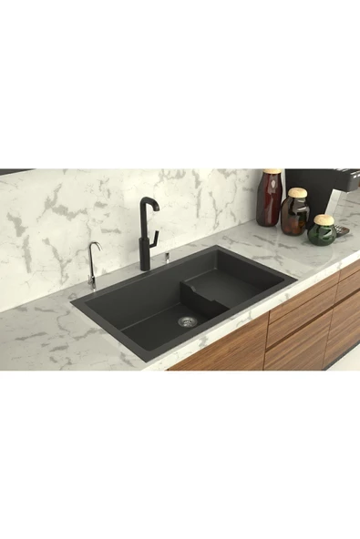 EVIER Granit Evye VoQ Series Black (Siyah) ürün görseli 1