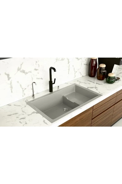 EVIER Granit Evye VoQ Series Gray (Gri) ürün görseli 1