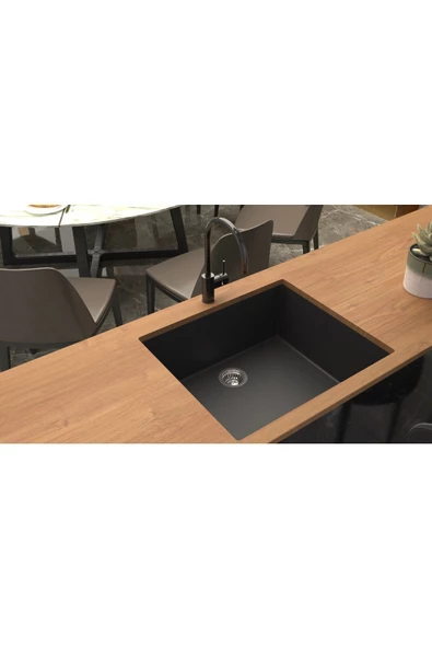 EVIER Granit Evye Sole Series Black (Siyah) ürün görseli 1