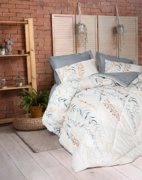 Cotton Box Tek Kişilik Uyku Seti Hiedra Indigo ürün görseli 1