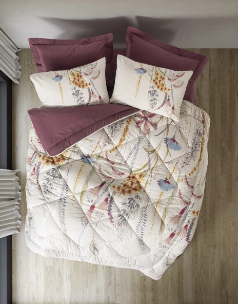 Cotton Box Tek Kişilik Uyku Seti Flos Bordo ürün görseli 1