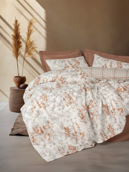 Cotton Box Çift Kişilik Nevresim Takımı Lamina Tarçın ürün görseli 1