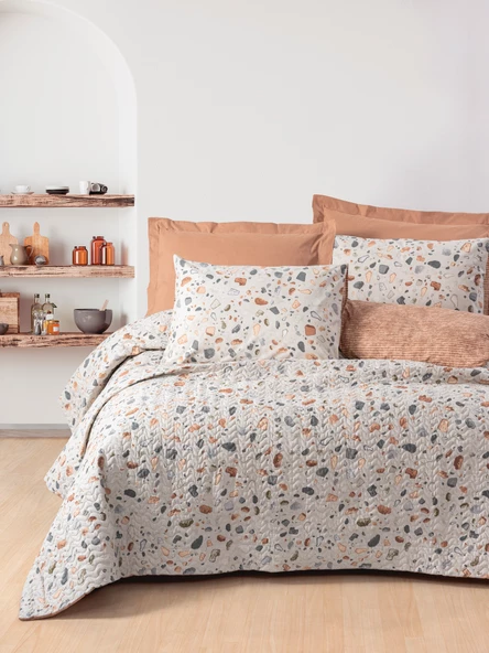 Cotton Box Minimal Çift Kişilik Complete Set Oniks Karamel ürün görseli 1