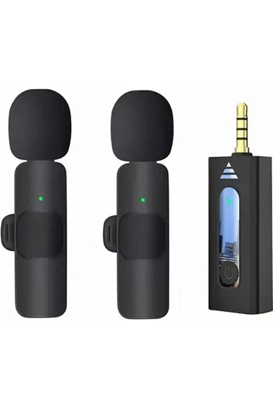 Daytona K35 Kablosuz Wireless Jaklı Tak Çalıştır Android Telefon Araç Uyumlu Çiftli Yaka Mikrofonu ürün görseli 1