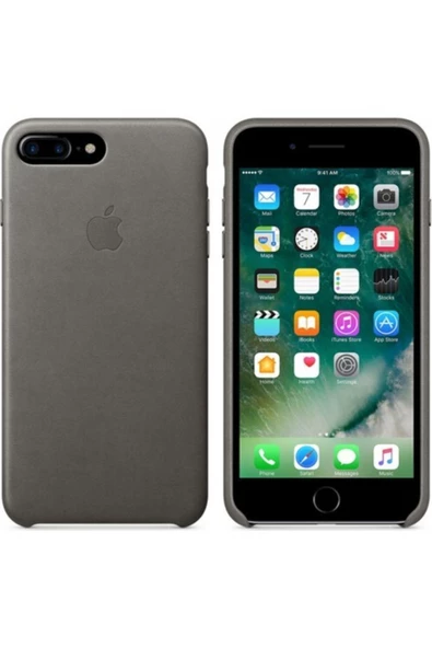 Daytona Apple Iphone 7/8 Plus Deri Kılıf - Gri ürün görseli 1