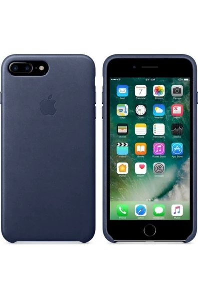 Daytona Apple Iphone 7/8 Plus Deri Kılıf-lacivert - Resim 2