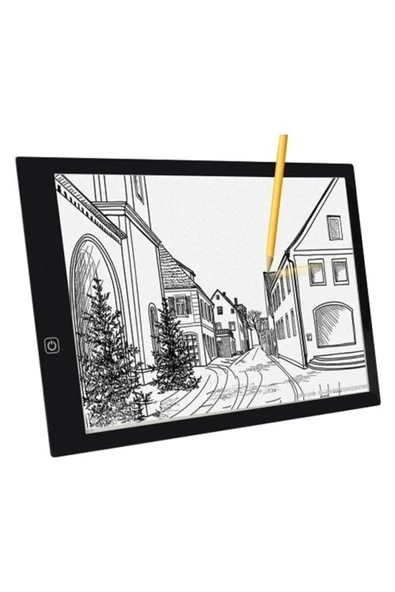 Tikteck A4 Led Ultra Ince Animasyon, Çizgi Film, Portre, Dövme Grafik Çizim Tableti ürün görseli 1