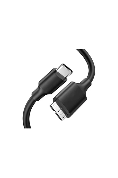 Daytona Usb Type-c To Micro B 3.1 Harici Harddisk Dönüştürücü Şarj Cihazı Aktarıcı Kablo(3M) 5343 ürün görseli 1