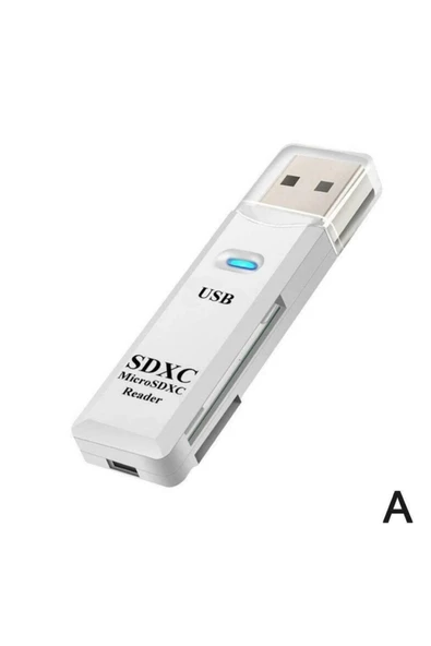 Daytona No143 Usb To Sd/micro Sd Kart Okuyucu Çevirici Adaptör Beyaz No143 (2 ADET) ürün görseli 1