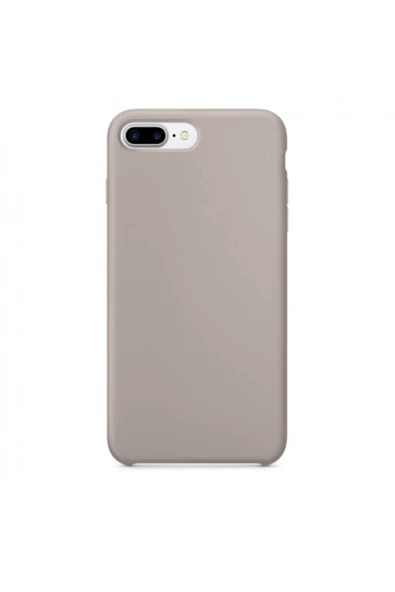 Daytona Apple 7/8 Uyumlu Silikon Ultra Slim Mikrofiber Astarlı Telefon Kılıfı-pebble/koyu Gri ürün görseli 1