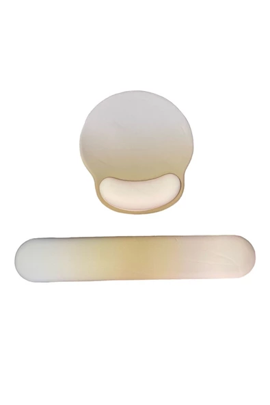 Daytona Desenli Ergonomik Mouse Pad Ve Bilek Desteği Set Kahverengi-gri ürün görseli 1