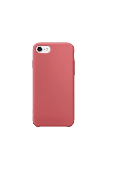 Daytona Apple 7/8 Uyumlu Silikon Ultra Slim Mikrofiber Astarlı Telefon Kılıfı Camellia Nar Çiçeği ürün görseli 1