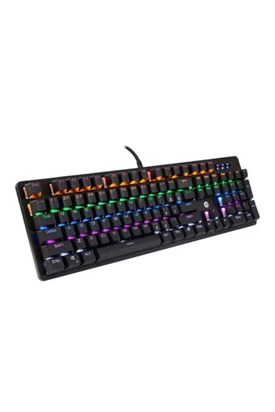 Daytona Hp Gk100f Mekanik Gaming Klavye, Kablolu Klavye Modern Tasarım Türkçe Q Klavye Rgb Işıklı ürün görseli 1