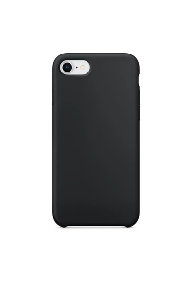 Daytona Apple 7/8 Uyumlu Silikon Ultra Slim Mikrofiber Astarlı Telefon Kılıfı-black/siyah ürün görseli 1