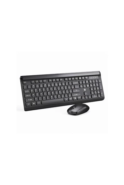 HP CS500 Kablosuz Klavye Mouse 2,4G kablosuz Tak Çalıştır Şık Tasarım Türkçe Q Klavye Siyah ürün görseli 1