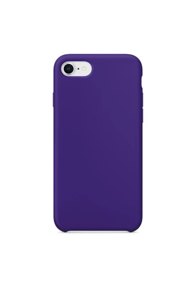 Daytona Apple 7/8 Uyumlu Silikon Ultra Slim Mikrofiber Astarlı Telefon Kılıfı-ultra Violet/mor ürün görseli 1