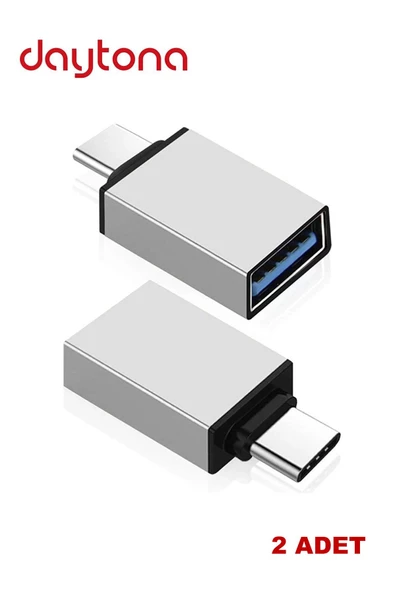 Daytona Dr01 Macbook Uyumlu Type-c -usb 3.0 Otg Usb Flash Driver Klavye Mouse Dönüştürücü Adaptör (2 ADET) ürün görseli 1