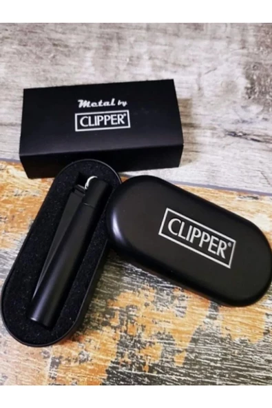 CLİPPER Clipper Siyah Demirli Kutulu Çakmak ürün görseli 1