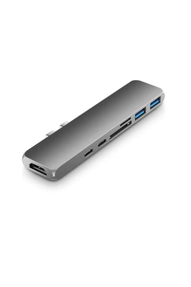 Daytona Fc03 Macbook Uyumlu 7in2 Type-c Hd 4k Card Reader & Hub ürün görseli 1