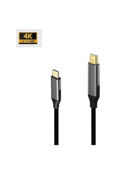 Daytona K-02E Type C to Mini Display Adaptör Çevirici (4K GÖRÜNTÜ AKTARIM KABLOSU) ürün görseli 1