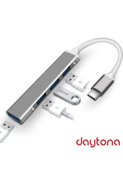 Daytona 809-cc Type-c Hub Usb 3.0 Usb Hub Splitter 5 Gbps 4 Port Usb3.0 Çevirici ürün görseli 1
