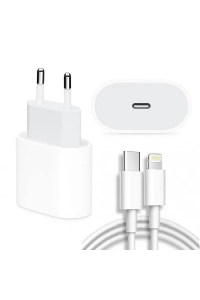 Daytona Iphone 11/11 Pro/12/12 Pro Uyumlu 20w Hızlı Şarj Ve 1 Metre Usb C Lightning Şarj Kablosu Set ürün görseli 1