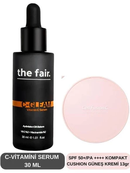 the fair. C Vitamini Aydınlatıcı Gözenek Bakım ve Kompakt Güneş Kremi Set ürün görseli 1