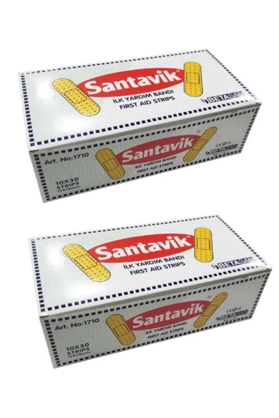 SANTAVİK Yara Bandı 10'Lu X 30 Adet 2 Paket 8547569842 ürün görseli 1