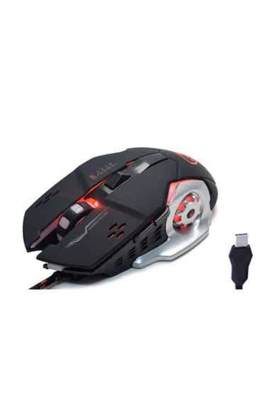 Daytona T60 2400 Dpı Rgb Işıklı Usb Profesyonel Kablolu Optik Oyuncu Mouse ürün görseli 1