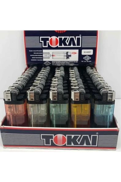 TOKAİ Orjinal Çakmak Taşlı Doldur Kullan 50 Adet ürün görseli 1