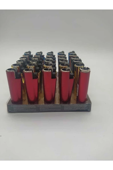 Renkli Metal Case  Çakmak 30 Adet - Resim 2