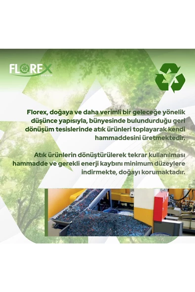 FLOREX Standart Orta Boy Mavi Çöp Poşeti X 5 Rulo - Resim 5