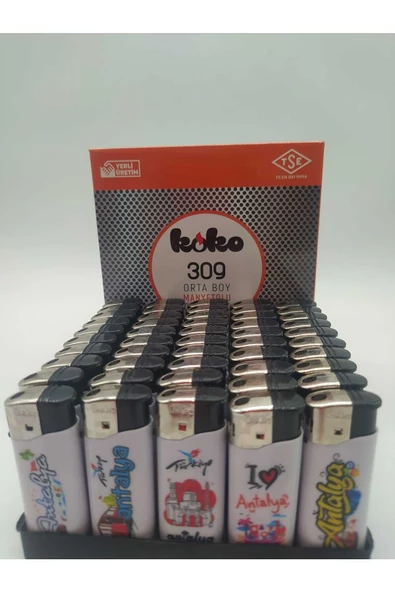 Koko 309 Orta Boy Manyetolu Çakmak 50 Adet - Resim 2