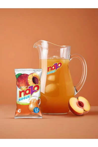 NAZO 9Gr Şeftali Aromalı Toz Içecek 24'Lü - Resim 2