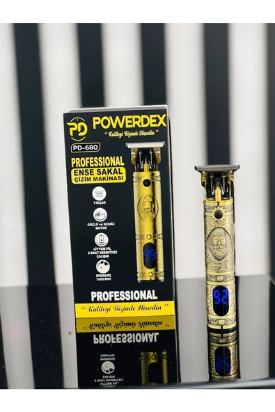 POWERDEX Professıonal Ense Sakal Çizim Makinesi, Sakal Makinesi Pd-680 Ense Makinesi Professıonal ürün görseli 1