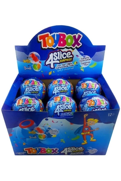 TOYBOX 4 Dilim Sürpriz Yumurta 12 Adet (Erkek) ürün görseli 1
