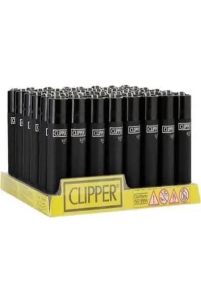 Clipper Micro Soft Siyah Taşlı Çakmak 30'Lu ürün görseli 1