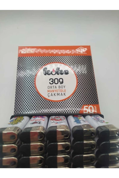 Koko 309 Orta Boy Manyetolu Çakmak 50 Adet ürün görseli 1