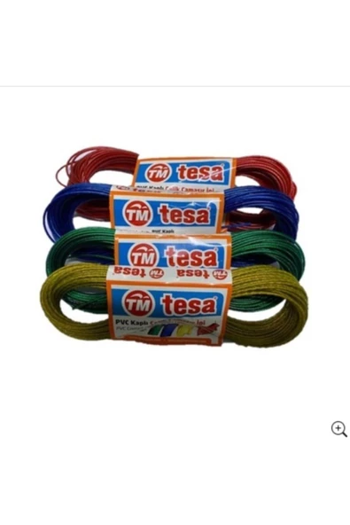 Tesa 10 Metre Pvc Kaplı Çelik Çamaşır İpi 4 Adet ürün görseli 1
