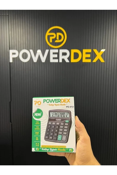POWERDEX Pd-412 Masaüstü Hesap Makinası ürün görseli 1
