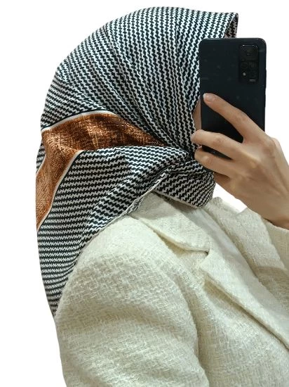 LEVİDOR İ-3804 TWİLL İPEK EŞARP - Resim 10